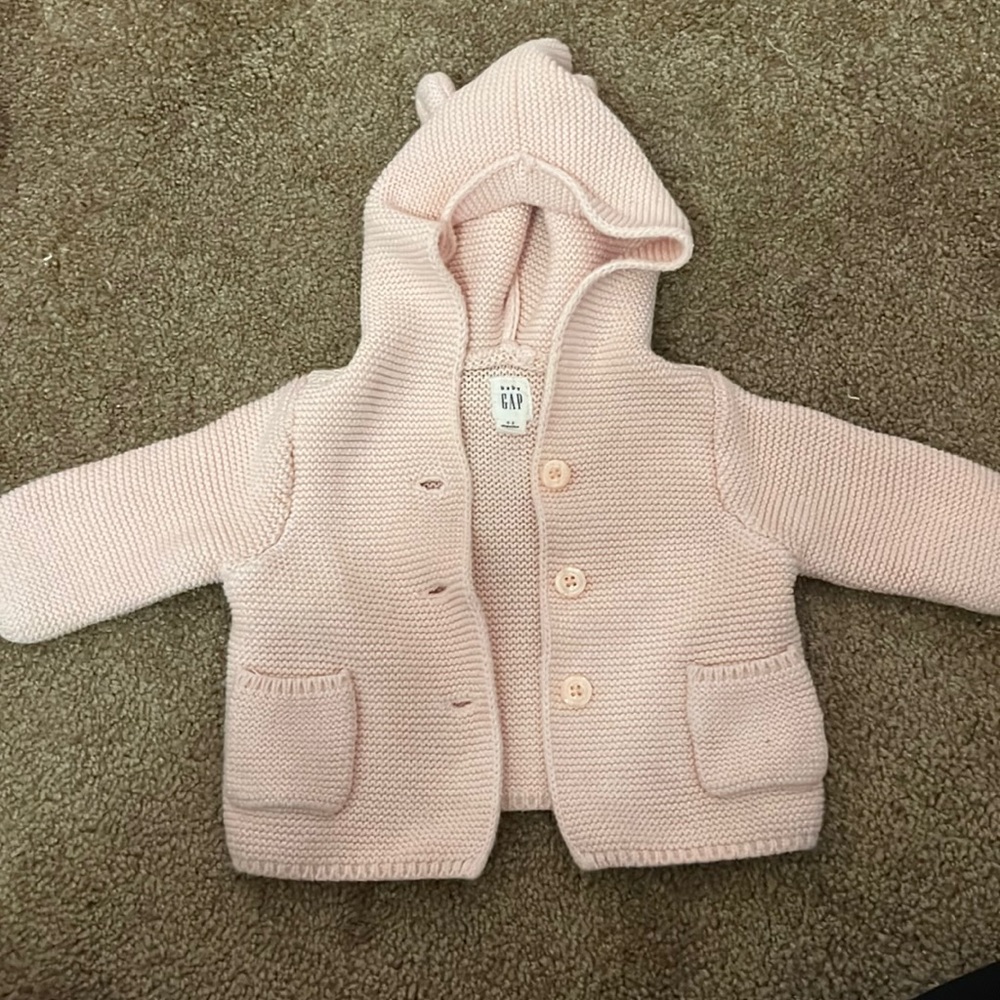 Baby gap cardigan jacket (light pink)